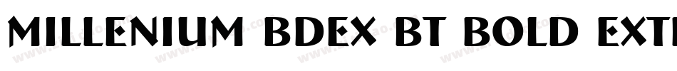 Millenium BdEx BT Bold Extended字体转换